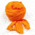 Single colour dyed nylon, orange, Stretched Size per piece 1.5m x 15cm, 4 pieces, [SWW0441c]