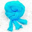 Single colour Specially dyed nylon, blue, Stretched Size per piece 1.5m x 15cm, 4 pieces, [SWW0371A]