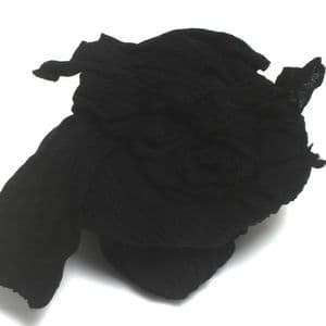 Single colour Specially dyed nylon, Nylon, black, 1.5m x 15cm, 1 piece, (SWW0013)