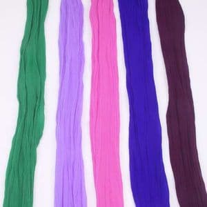 Single colour Specially dyed nylon, Nylon, Dark blue, green, Stretched size 1.5m x 15cm, 5 pieces, [SWW0573]