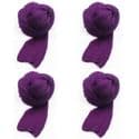 Single colour Specially dyed nylon, Nylon, Dark purple, Stretched Size per piece 1.3m x 15cm, 4 pieces, [SWW0757]