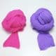 Single colour Specially dyed nylon, Nylon, Indigo, Pinkish red, Stretched size 1.3m x 15cm, 4 pieces, [SWW0685]