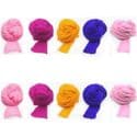 Single colour Specially dyed nylon, Nylon, orange, pink, Stretched Size per piece 1.5m x 15cm, 10 pieces, [SWW0769]