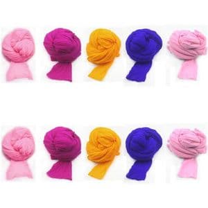 Single colour Specially dyed nylon, Nylon, orange, pink, Stretched Size per piece 1.5m x 15cm, 10 pieces, [SWW0769]