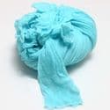 Single colour Specially dyed nylon, Nylon, Turquoise colour, Stretched size 1.5m x 15cm, 4 pieces, [SWW0439]