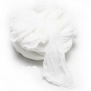 Single colour Specially dyed nylon, Nylon, white, Stretched Size per piece 1.5m x 15cm, 30 pieces, [001sww0012]