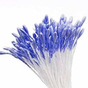 Small flowers stamens, Light purple, 110 pieces [approximate], 6cm, [ST1484]