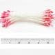 Small flowers stamens, pink, 80 pieces [approximate], 5.5cm, [ST1321A]
