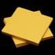 Small origami, Yellow-Orange, 5.5cm, 100 sheets, (Papers not perfectly square - sold at a discount), [KY637]
