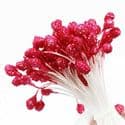 Sparkling stamen, Dark red, 80 pieces [approximate], 5cm, [ST1410A]