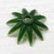 Sunflower Flower holder, Plastic, Dark green, 2.2cm x 2.2cm, 10 pieces, [ST1654]