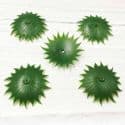 Sunflower Flower holder, Plastic, Dark green, 5.5cm x 5.5cm, 5 pieces, [ST1650]