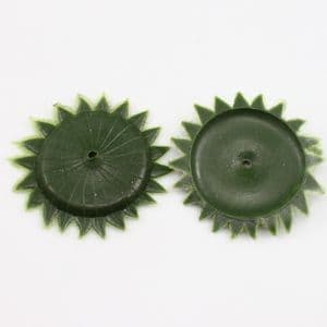 Sunflower Flower holder, Plastic, Dark green, 6cm, 10 pieces, (SHT0003)