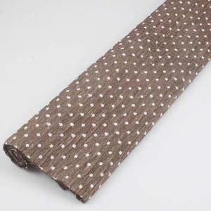 Thick Crepe paper, brown, 20cm x 50cm, 1 sheet, 110 gsm, [002CR313]