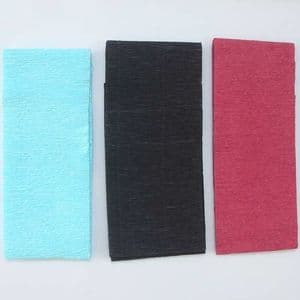 Thick Crepe paper, Burgandy, black, 9.2-10.6cm x 2.5m, 3 sheets, 75 gsm, [CR349]
