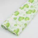 Thick Crepe paper, green, white, 40cm x 100cm, 1 sheet, [CR336]