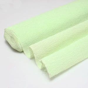 Thick Crepe paper, Light green, 20cm x 50cm, 1 sheet, 125 gsm, [002CR192a]