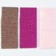 Thick Crepe paper, pink, brown, 9.2cm-9.7cm x 2.5m, 3 sheets, [CR362]