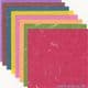 Traditional Korean coloured Han Ji, 6 inch (15 cm) square, 12 sheets, (ok229)