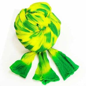 Two colours dyed nylon, green, Olive, Stretched Size per piece 1.5m x 15cm, 4 pieces, [SWW0521b]
