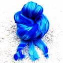Two colours nylon, Dark blue, Royal blue, Stretched Size per piece 1.5m x 15cm, 4 pieces, [SWW0956]