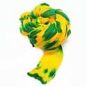 Two colours nylon, Dark green, Mustard, Stretched Size per piece 1.5m x 15cm, 4 pieces, [SWW0667A]