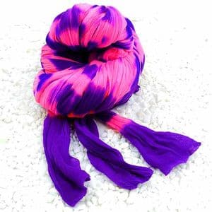 Two colours nylon, Dark purple, Magenta, Stretched Size per piece 1.5m x 15cm, 4 pieces, [SWW0866]