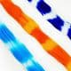 Two colours Specially dyed nylon, Nylon, Assorted colours, Stretched Size per piece 1.5m x 15cm, 3 pieces, [SWW0803]