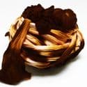 Two colours Specially dyed nylon, Nylon, brown, white, 4 piece, Stretched size 1.5m x 15cm, [SWW0523]