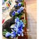 Two colours Specially dyed nylon, Nylon, Dark blue, white, Stretched Size per piece 1.5m x 15cm, 20 pieces, [001SWW0332]