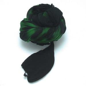 Two colours Specially dyed nylon, Nylon, Dark green, black, Stretched size 1.5m x 15cm, 4 pieces, [SWW0674]
