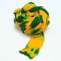 Two colours Specially dyed nylon, Nylon, Dark green, Mustard, Stretched size 1.5m x 15cm, 4 pieces, [SWW0667]