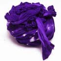 Two colours Specially dyed nylon, Nylon, Dark purple, white, 4 piece, Stretched size 1.5m x 15cm, [SWW0518]