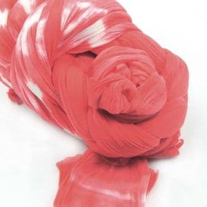 Two colours Specially dyed nylon, Nylon, Magenta, white, Stretched Size 1.5m x 15cm, 1 piece, [SWW0073A]