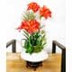 Two colours Specially dyed nylon, Nylon, orange, Burgandy, Stretched Size 1.5m x 15cm, 1 piece, [SWW0646]