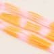 Two colours Specially dyed nylon, Nylon, orange, pink, Stretched Size per piece 1.5m x 15cm, 20 pieces, [001SWW0181]