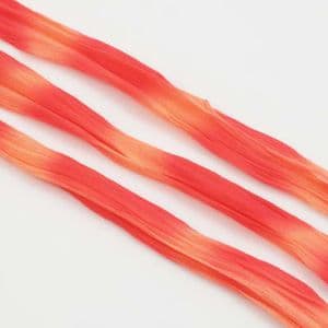 Two colours Specially dyed nylon, Nylon, red, orange, 1 pieces, Stretched size 1.5m x 15cm, (SWW0261)