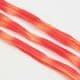 Two colours Specially dyed nylon, Nylon, red, orange, 1 pieces, Stretched size 1.5m x 15cm, (SWW0261)