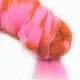Two colours Specially dyed nylon, Nylon, Red orange, Magenta, Stretched Size 1.5m x 15cm, 1 piece, [SWW0644]
