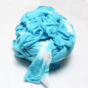 Two colours Specially dyed nylon, Nylon, Royal blue, white, 4 piece, Stretched size 1.5m x 15cm, [SWW0517]