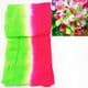 Vertical two colours dyed nylon, Pinkish red, green, Stretched Size 2m x 20cm, 1 piece, [SWW0884]