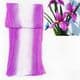 Vertical two colours dyed nylon, Royal purple, white, Stretched Size 2m x 20cm, 1 piece, [SWW0895]