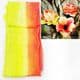 Vertical two colours dyed nylon, Yellow, pink, Stretched Size 2m x 20cm, 1 piece, [SWW0888]