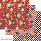 Yuzen Chiyogami floral patterns, 6 inch (15 cm) square, 18 sheets, (a25)
