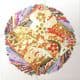 Yuzen Chiyogami floral patterns, Assorted colours, 10cm x 10cm, 1 case of 3 packs, 90 sheets, 70 gsm, [XRC005A]