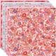 Yuzen Chiyogami floral patterns, Assorted colours, 10cm x 10cm, 1 case of 3 packs, 90 sheets, 70 gsm, [XRC006A]