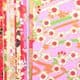 Yuzen Chiyogami floral patterns, Assorted colours, 10cm x 10cm, 15 sheets, [RCZ080]