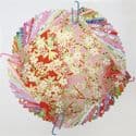 Yuzen Chiyogami floral patterns, Assorted colours, 10cm x 10cm, 30 sheets, [XRC006]