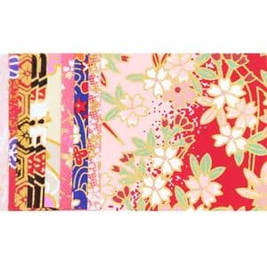 Yuzen Chiyogami [Papers not perfectly square - sold at a discount], 5cm x 5cm, 20 sheets, [RCZ159]
