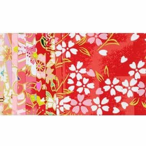 Yuzen Chiyogami [Papers not perfectly square - sold at a discount], 5cm x 5cm, 20 sheets, [RCZ162]